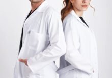 Unisex Klasik Yaka Alpaka Doktor Önlüğü Hemşire Eczacı Öğretmen Laboratuvar Beyaz Uzun Kollu Önlük